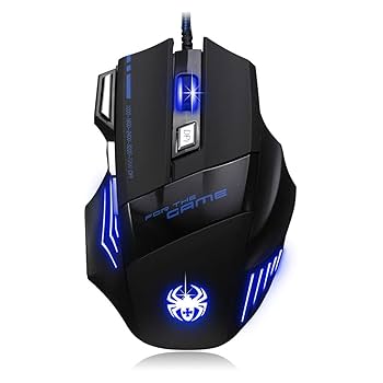 zelotes 7200 DPI 7ボタン プロフェッショナル LED 光学式 USB 有線 ゲーミングマウス ゲーマー用 Amazon.com: zelotes Wired Gaming Mouse with Fire Button,7200